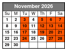 Grand Ole Opry Handicap Accessible Seating November Schedule