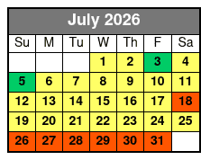 Nashville Shores  July Schedule