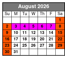 Nashville Shores  August Schedule