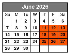 Nashville Night Trolley Tour June Schedule