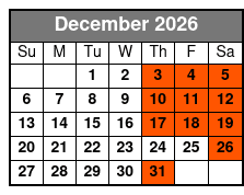 Nashville Night Trolley Tour December Schedule