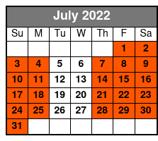 Nashville Old Town Trolley Tour July Schedule