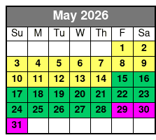 Ace High Ballooning Private Hot Air Balloon Ride May Schedule