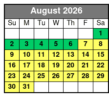 Ace High Ballooning Private Hot Air Balloon Ride August Schedule