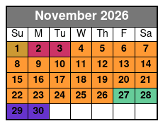 Ace High Ballooning Private Hot Air Balloon Ride November Schedule