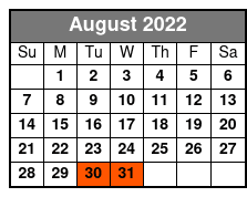 Bicentennial 1.5 Hour Segway Tour August Schedule