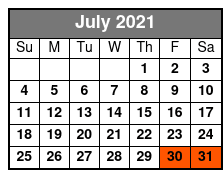 Nashville Segway Tours July Schedule