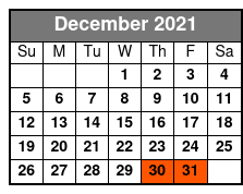 Brewery Tour December Schedule
