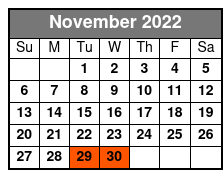 Brewery Tour November Schedule