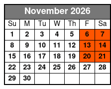Nashville Redneck Ghost Tour November Schedule