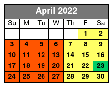 Nashville City Tour April Schedule