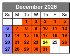 Nashville City Double Decker Bus Tour December Schedule