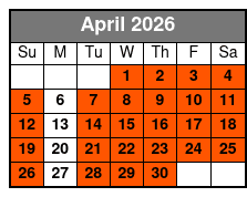 Live Nashville! Walking Tour April Schedule