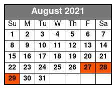Japanese Thriller Room August Schedule