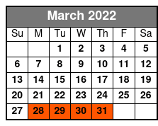 Arrington Vineyard Transport March Schedule