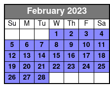 Arrington Vineyard Transport February Schedule