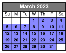 Arrington Vineyard Transport March Schedule