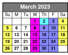 Nashville Tractor Party Tour March Schedule