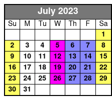 Nashville Tractor Party Tour July Schedule