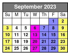 Nashville Tractor Party Tour September Schedule