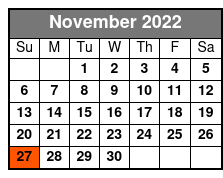 Nashville, TN Carriage Rides November Schedule