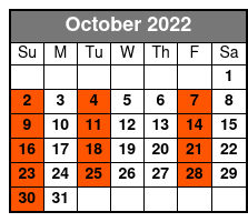 Historic Germantown Food Tour October Schedule