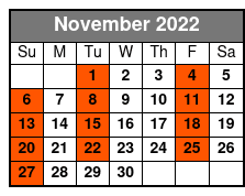 Historic Germantown Food Tour November Schedule