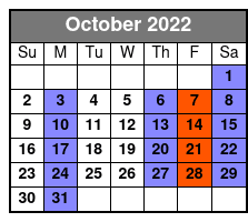 Taste of The Gulch October Schedule