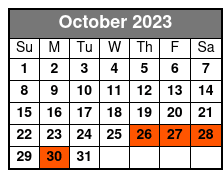 The Gulch/Union Station October Schedule