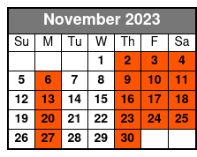 The Gulch/Union Station November Schedule