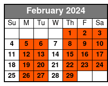 The Gulch/Union Station February Schedule