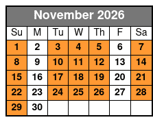 Private Walking Tour Through Colonial Williamsburg and William & Mary College November Schedule