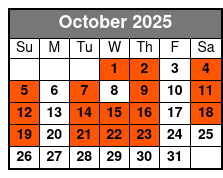 Private Full Day Tour & Ticket October Schedule