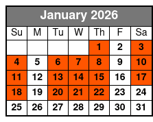 Private Full Day Tour & Ticket January Schedule