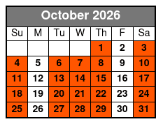 Private Full Day Tour & Ticket October Schedule