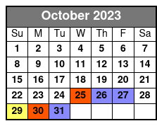Williamsburg Segway Tours October Schedule