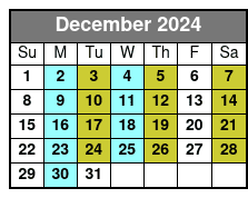Williamsburg Segway Tours December Schedule