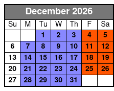 Williamsburg Segway Tours December Schedule