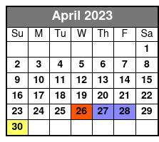 Williamsburg E-Bike Tours April Schedule