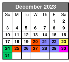 Williamsburg E-Bike Tours December Schedule