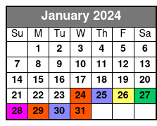 Williamsburg E-Bike Tours January Schedule