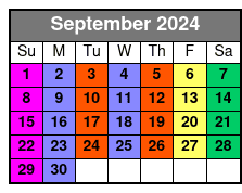 Williamsburg E-Bike Tours September Schedule