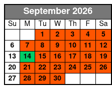 History of Slavery Tour in Williamsburg September Schedule