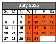 Colonial Williamsburg Ghost Stories and Walking Tour July Schedule