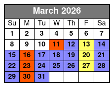 Exclusive Tour of Yorktown Museum, Battlefields & Historic Area March Schedule