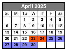 Water Taxi to Private Secluded Beach Around Chincoteague April Schedule