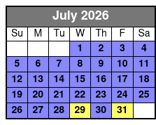 Kayak Tour Around Chincoteague and Assateague Islands July Schedule