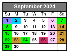Busch Gardens & Water Country 2 Park 2 Day Combo Ticket September Schedule