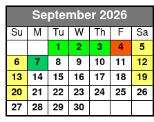 Busch Gardens & Water Country 2 Park 2 Day Combo Ticket September Schedule
