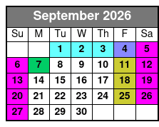 Busch Gardens Williamsburg Fun Card Ticket September Schedule